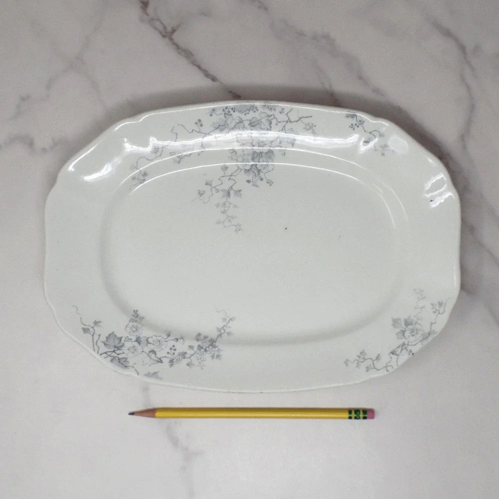 Antique Alfred Meakin Ironstone Transferware Platter / Underplate, Superior